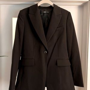 Mango, classic black blazer, size 8